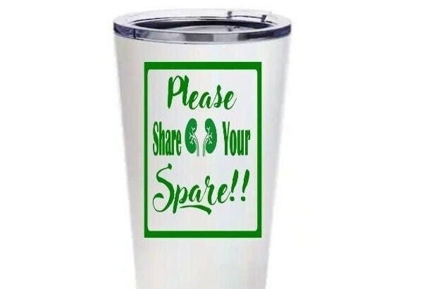 Organ Donation Decal ONLY, Transplant Decal, Donate Life, Donate Kidney Decal, , Recycle Yourself, Share Your Spare, Spare Parts