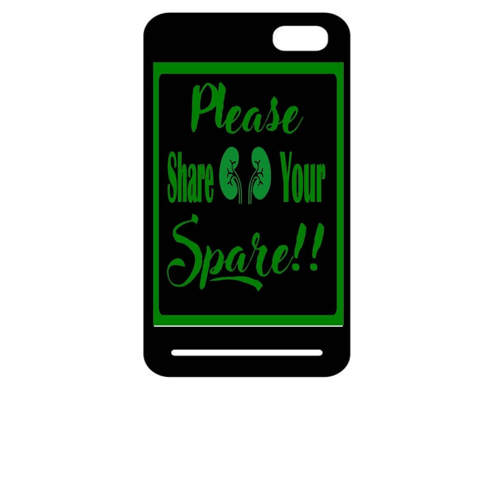 Organ Donation Decal ONLY, Transplant Decal, Donate Life, Donate Kidney Decal, , Recycle Yourself, Share Your Spare, Spare Parts