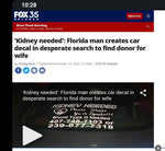 Advertise for a Kidney Donor, Search for a Kidney Donor, Find a Kidney Donor, Kidney Donor Search, Kidney Donor Decal, Share Kidney