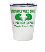 “Green ‘You Only Need One’ Donate Life car decal on light tailgate, 11‑inch width, high‑contrast lettering”