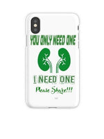 “Black ‘You Only Need One’ Donate Life car decal on light tailgate, 11‑inch width, high‑contrast lettering”