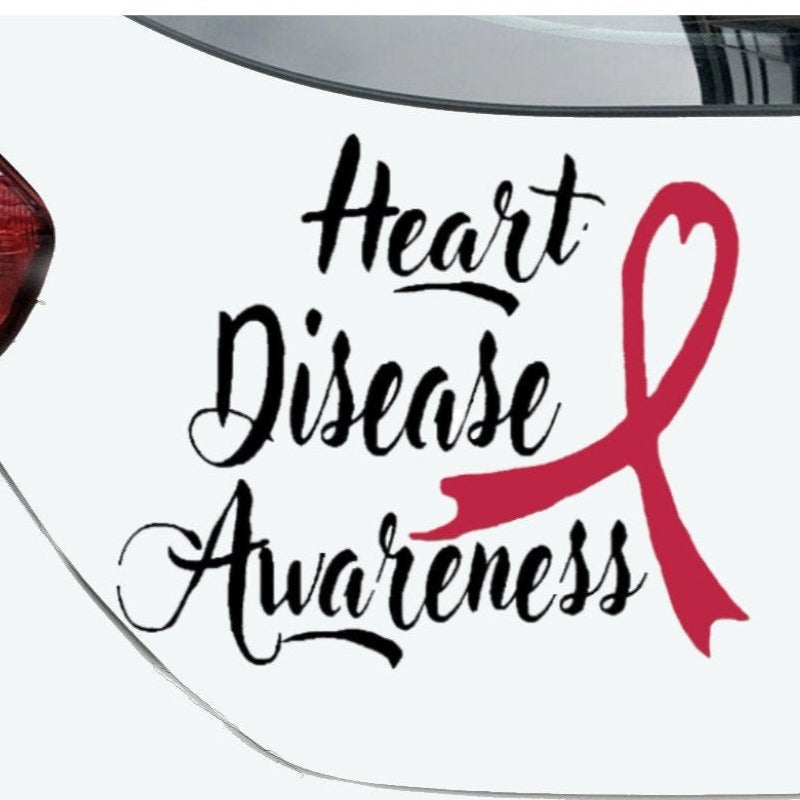 Heart Disease Awareness Decal, Vinyl Decal, Donate Life, Heart Disease Awareness Sticker, Kidney Disease Awareness, USAVinyls