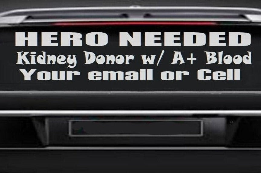 kidney donor advertise