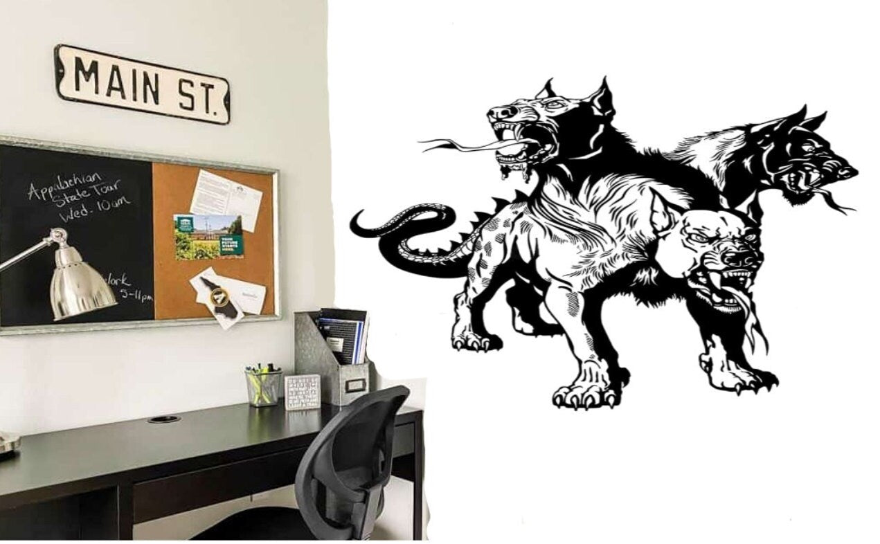 Cerberus Three Headed Hound of Hades, 3 Headed Cerberus, Greek Cerberus, Underworld Watchdog, Hellhound, 3 Headed Hound of Hades