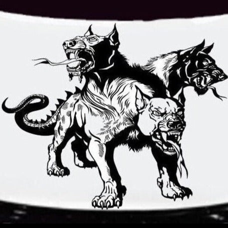 Cerberus Three Headed Hound of Hades, 3 Headed Cerberus, Greek Cerberus, Underworld Watchdog, Hellhound, 3 Headed Hound of Hades