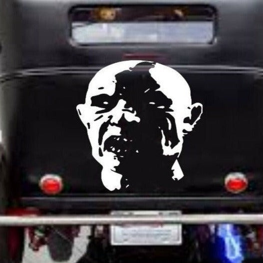 Zombie Decal, Zombie Sticker, Zombie Hood Graphic, Zombie Auto Decal, Zombie Wall Art, Scary Decal, Scary Sticker, Walking Dead Decal