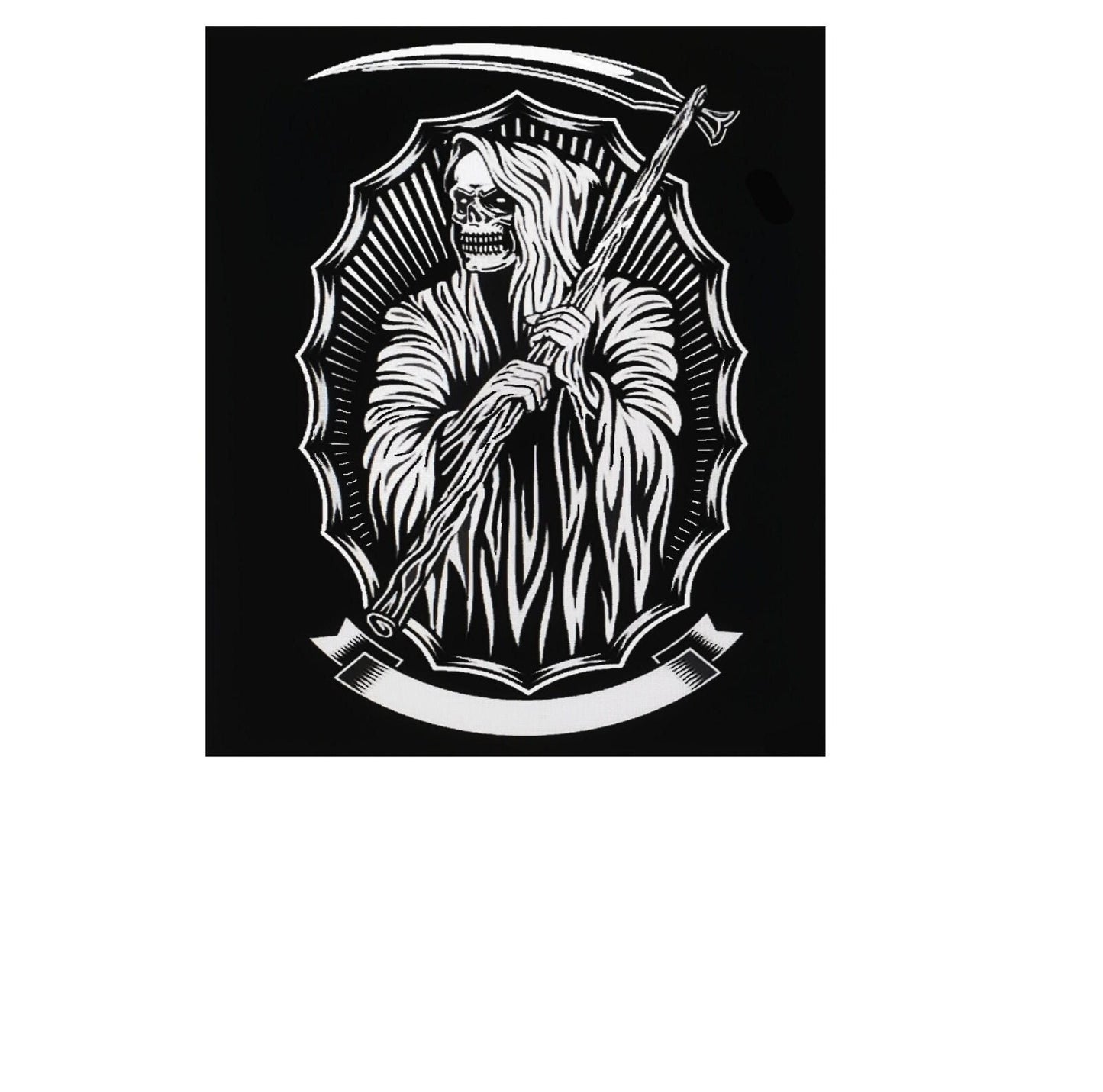 Grim Reaper Decal, Skull Decal, Skull Sticker Grim Reaper Hood Graphic, Grim Reaper Hood Decal, Grim Reaper Sticker