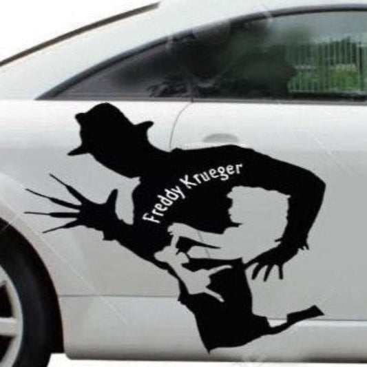Freddy Krueger Decal, Freddy Krueger Auto Graphic, Freddy Krueger Hood Sticker, Freddy Krueger Hood Decal, Freddy Sticker, Freddy Decal