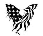 American Flag Decal, American Flag Sticker, American Flag with Eagle Decal, American Flag with Eagle Sticker, Patriotic Decal, Patriotic