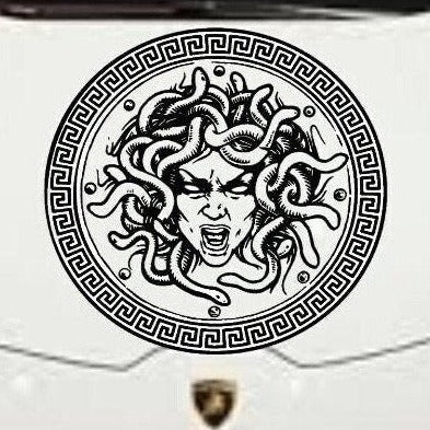 Medusa Decal, Medusa Sticker, Medusa Auto Graphic, Medusa Hood Decal, Medusa Hood Sticker, Medusa Snakes,