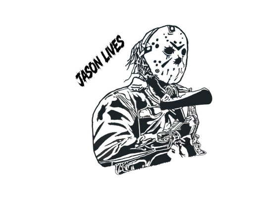 Jason Voorhees Decal, Jason Voorhees Halloween, Jason Lives, Jason Decal, Horror Decals, Jason Sticker, Gift, USAVinyls.com