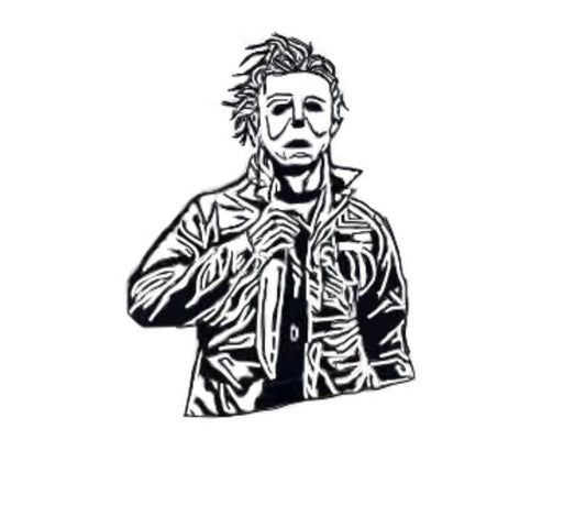 Michael Myers Decals, Michael Myers Halloween, Halloween Decals, Horror Decals, Scary Decals, Gift, Michael Decal,m Auto Graphic
