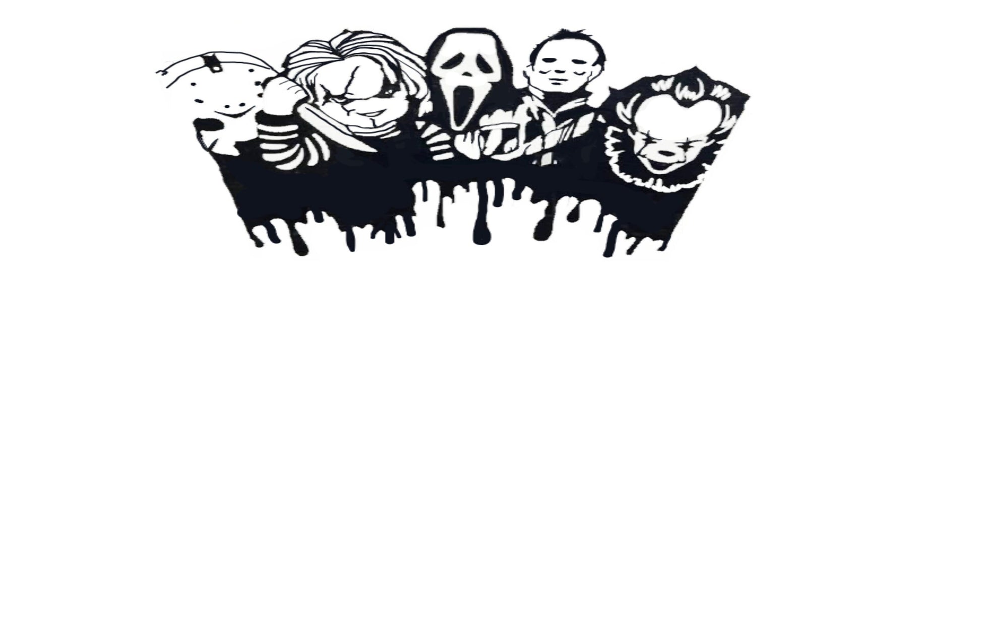 Chucky Jason Michael Scream Pennywise Decal, Chucky Jason Michael Scream Pennywise Sticker, Auto Graphic, Gift, Horror Decal, Horror Sticker