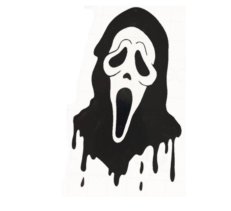 Scream Decal, Scream Sticker, Horror Sticker, Ghostface, Scream Hood Graphic, Scream Hood Decal, Scream Auto, Scream Horror Gift