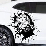 Chucky Decal, Chucky Sticker, Horror Sticker, Horror Decal, Chucky Hood Graphic, Chucky Hood Decal, Chucky Auto, Auto Graphic, Gift