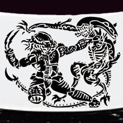 Alien vs Predator Auto Accent Decal, Alien vs Predator Car Vinyl, Alien vs Predator Car Decal, Xenomorph Alien, Hood Decal, Hood Sticker,