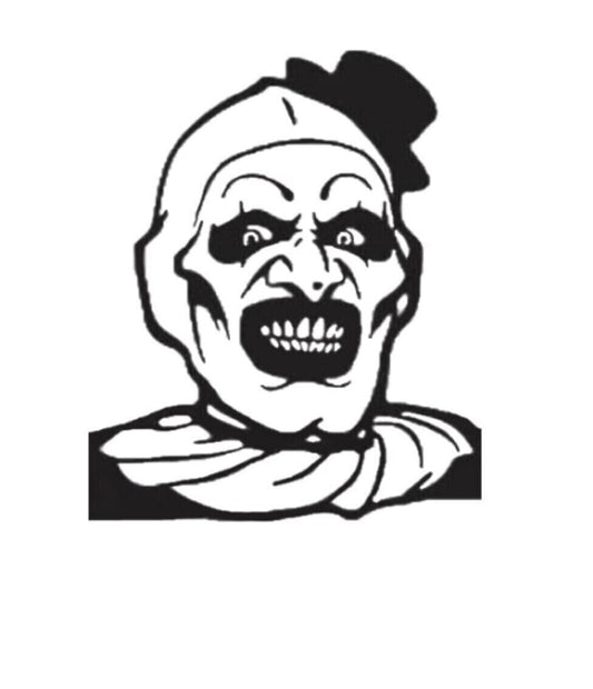 Art The Clown Decal, Art The Clown Auto Graphic, Art The Clown Hood Sticker, Art The Clown Sticker, Art The Clown Decal, Auto Graphic